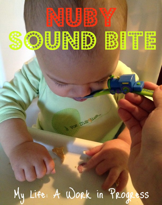 Baby J with his Nuby Sound Bite