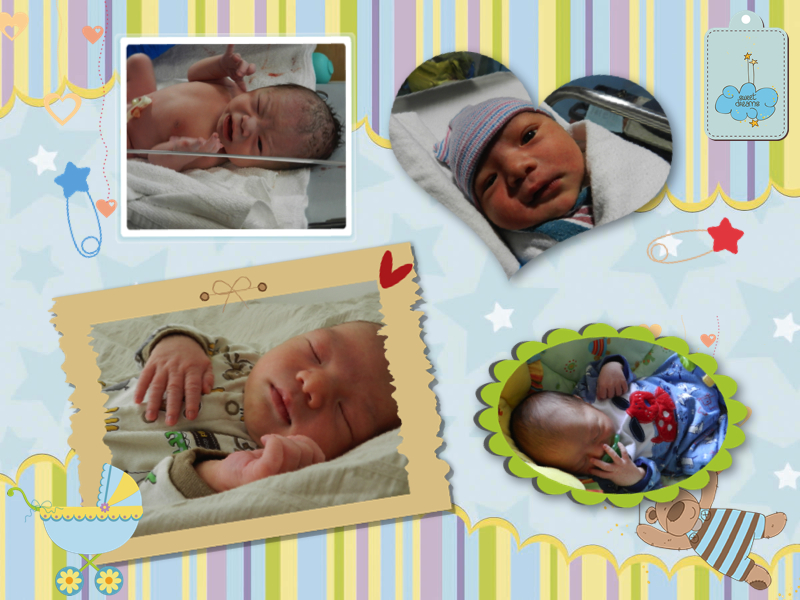 Baby J Newborn Collage